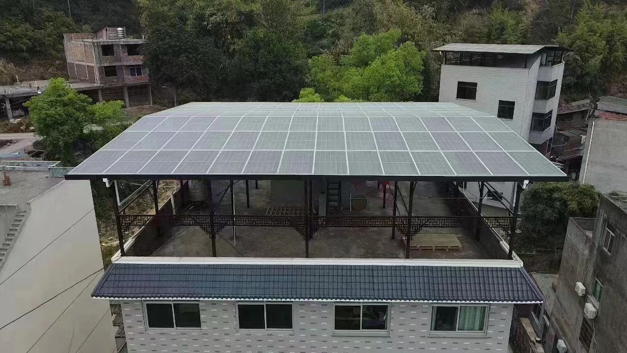 南昌15kw+10kwh自建别墅家庭光伏储能系统